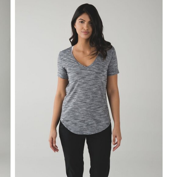 Lululemon Love Tee 4 Color Space Dye White Black Grey - Picture 3 of 9